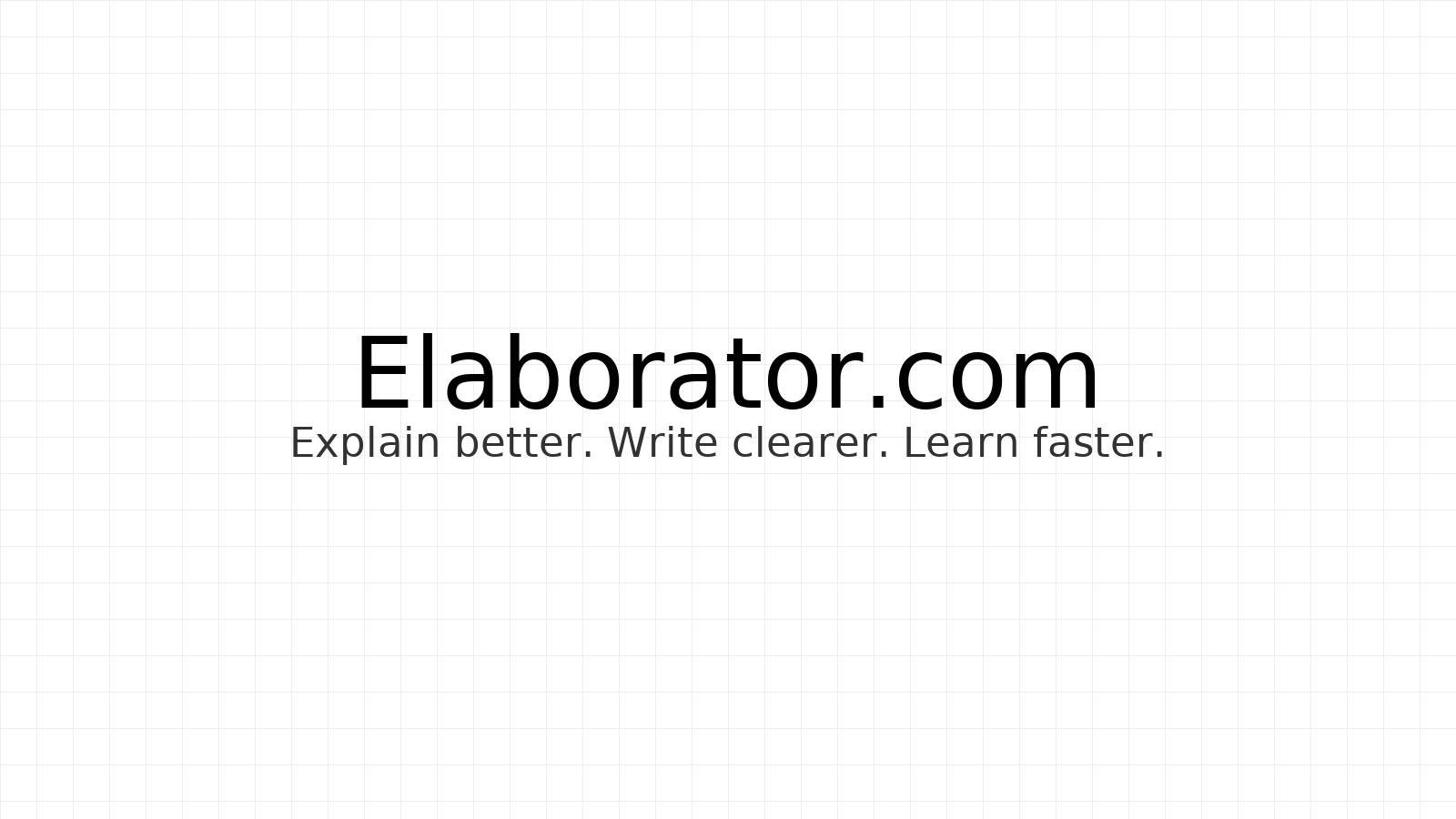 Elaborator.com — AI elaboration branding hero
